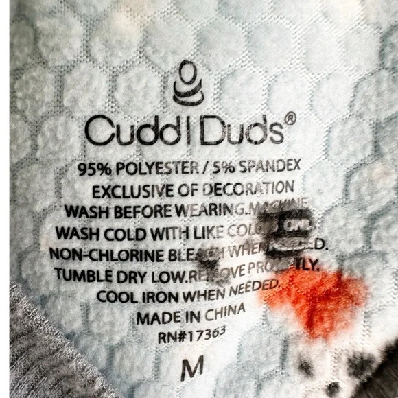 Cuddl Duds Sledding Dog Pajamas Mint Green Honeycomb pattern Size Medium - Picture 6 of 9